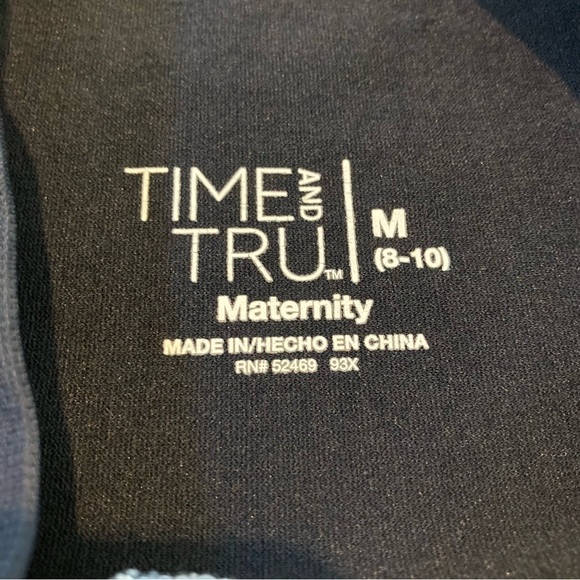 Time and True Distressed Ripped Over the Belly Maternity Jeans Raw Hem Size M - Picture 7 of 10